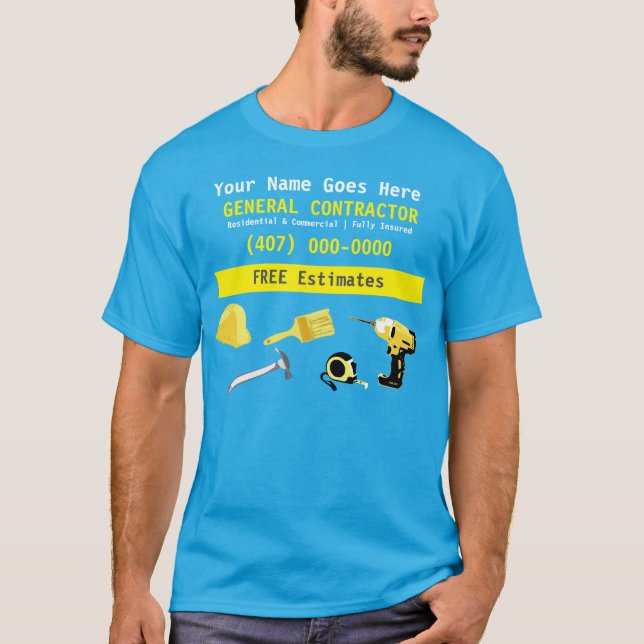 Camiseta General Contractor HandyMan lo hace toda la planti (Anverso)