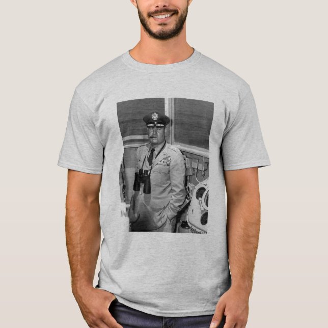 Camiseta General Curtis Lemay y cita - gris (Anverso)