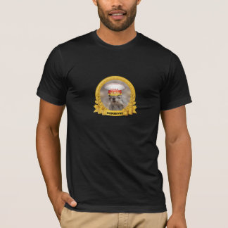 Camiseta general del negro del absurdo