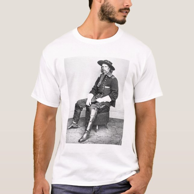 Camiseta General George A. Custer (foto de b/w) (Anverso)