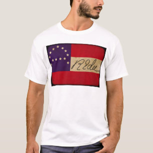 Camiseta General Lee Headquarters Flag con la firma