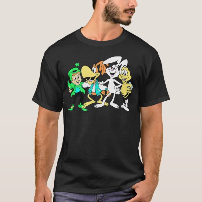 Camiseta General Mills Squad Lucky Sonny Trix Rabbit & Buzz (Anverso)