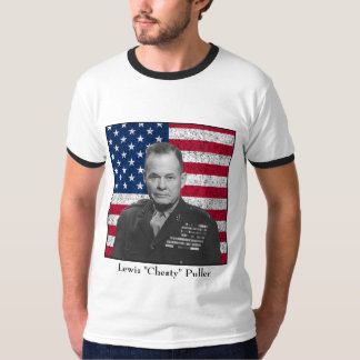 Camiseta General Puller y la bandera americana