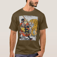 General samurai japonés lucha contra la cobre de a