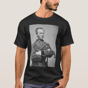 Camiseta General Sherman y cita - negro
