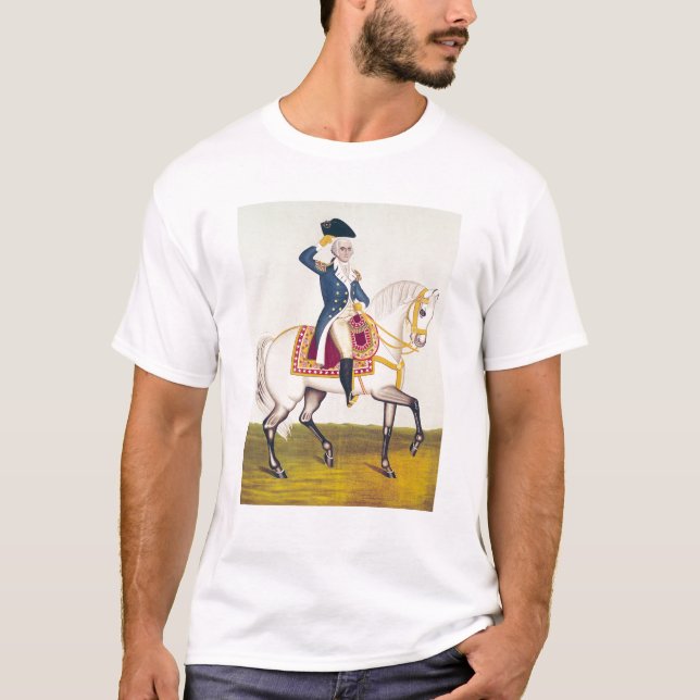 Camiseta General Washington en un cargador blanco, c.1835 (Anverso)