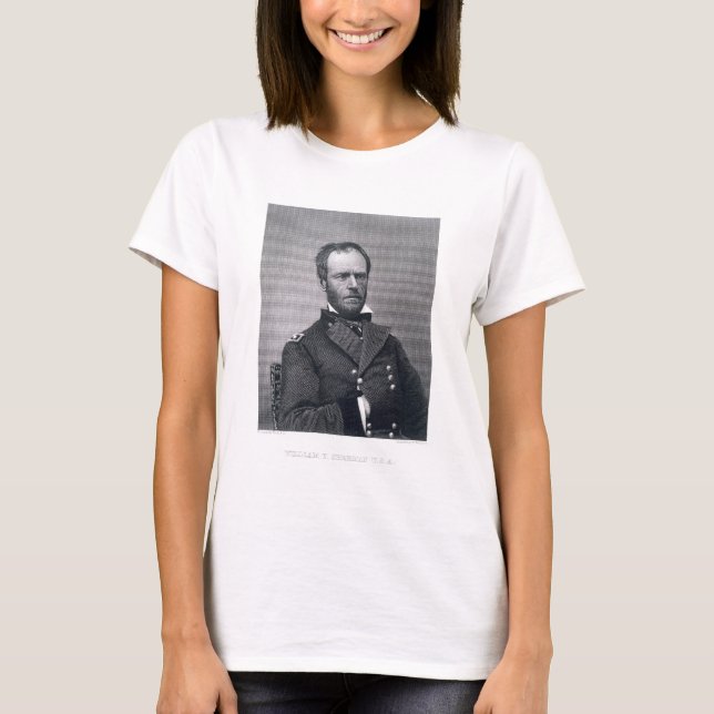 Camiseta General William Tecumseh Sherman, engraved after a (Anverso)