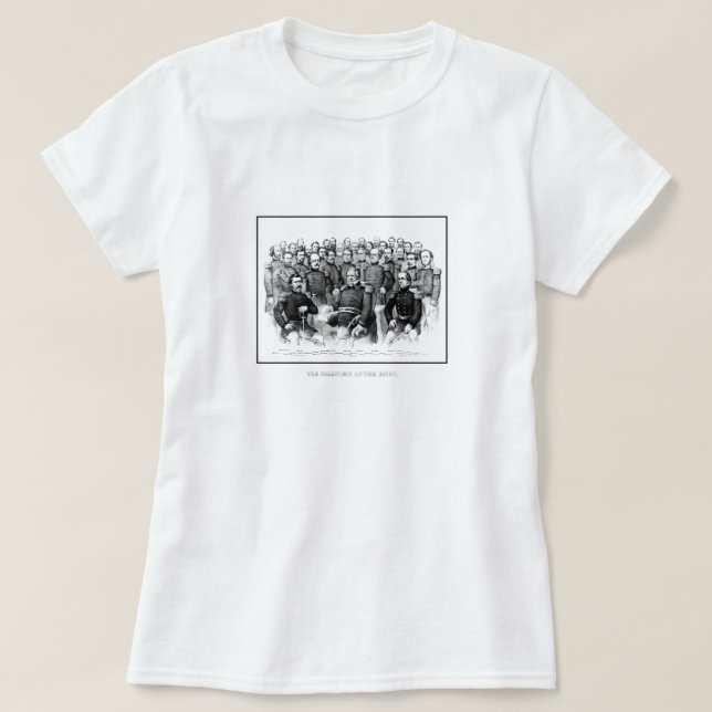Camiseta Generales de la guerra civil de la unión (Diseño del anverso)