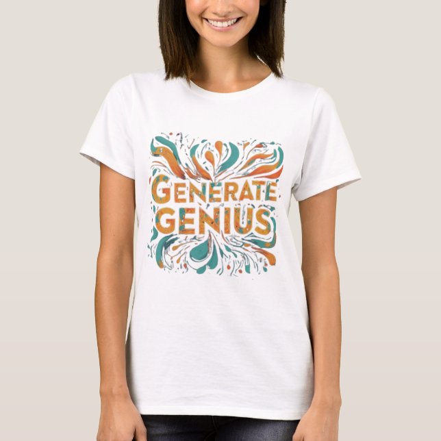 Camiseta Generar genio (Anverso)
