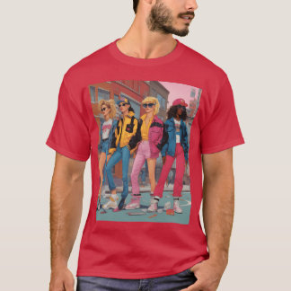 Camiseta Generation X in the 1990s featuring iconic fashio 