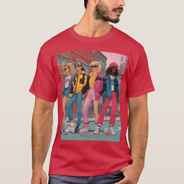 Camiseta Generation X in the 1990s featuring iconic fashio  (Anverso)