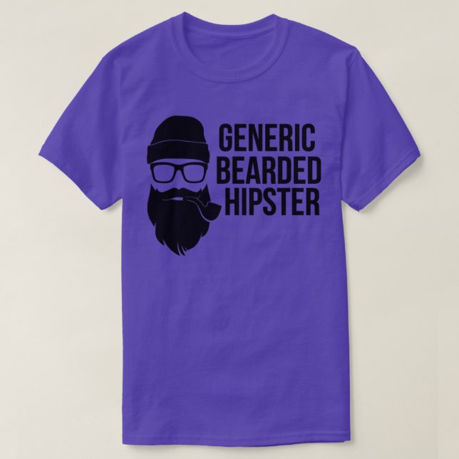 Camiseta Generic Bearded Hipster Funny Beard Design2 (Diseño del anverso)