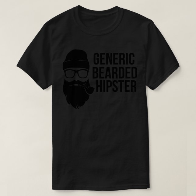Camiseta Generic Bearded Hipster Funny beard design 1 (Diseño del anverso)