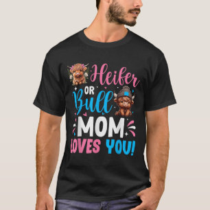 Camiseta Género Bull O Heifer Revelan Madre De Vaca De High