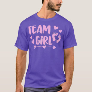 Camiseta Género de Chica de equipo revela arro de pies rosa