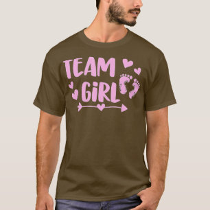 Camiseta Género de Chica de equipo revela arro de pies rosa