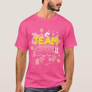 Camiseta Género de equipo revela equipo Chica Rosado