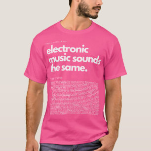 Camiseta Género de música electrónica Funny Techno