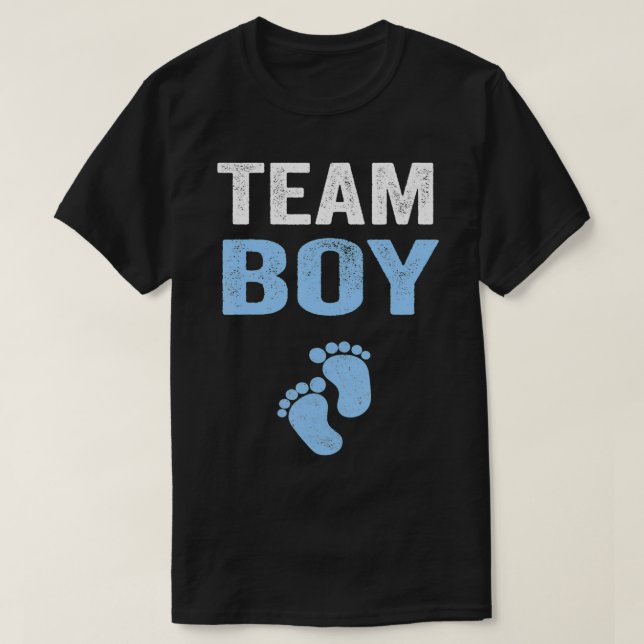 Camiseta Género de Team Boy revelar Baby Shower (Diseño del anverso)