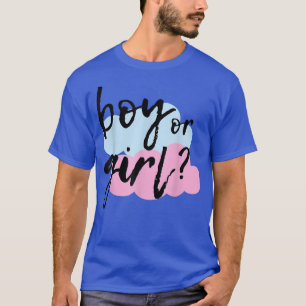 Camiseta Género del niño o Chica revelar fiesta con letras