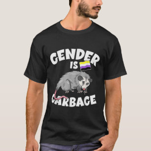 Camiseta Género Es Basura Bandera LGBTQ Fluidisen Género No