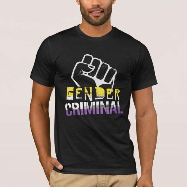 Camiseta Género No Binario Criminal (Anverso)