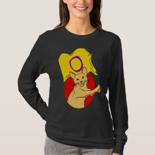 Camiseta Género no binario de Cat de bandera intersexual