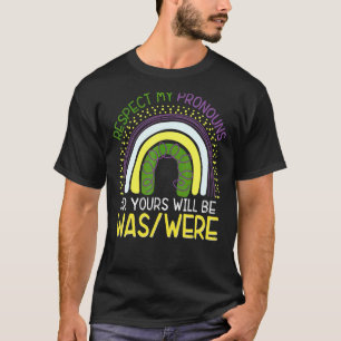 Camiseta Género No Binario Respeto Mis Pronouns Lgbt Ga