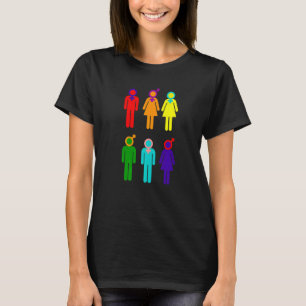 Camiseta Género Orgullo Lgbtq Arcoiris Transgénero Bisexual
