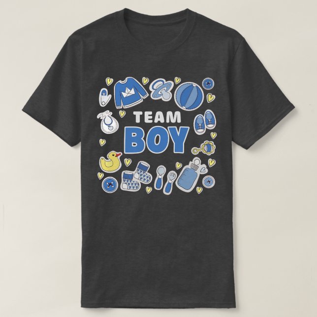 Camiseta Género Reveal Team Boy (2) (Diseño del anverso)