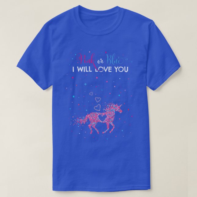 Camiseta Género revela madre esperada de unicornio (Diseño del anverso)