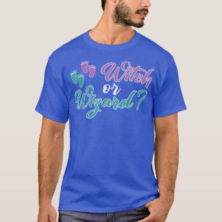 Camiseta Género Revelan Bruja De Halloween O Mago415