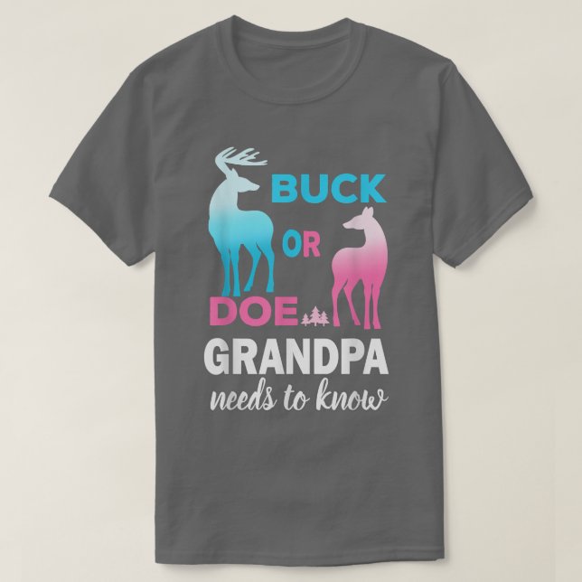 Camiseta Género revelan dinero o abuelo de perro (Diseño del anverso)