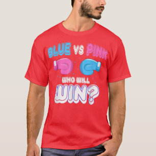 Camiseta Género Revelan Fiesta Divertido, Azul Fundido Vs R
