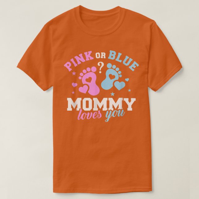 Camiseta Género revelar a mamá (Diseño del anverso)