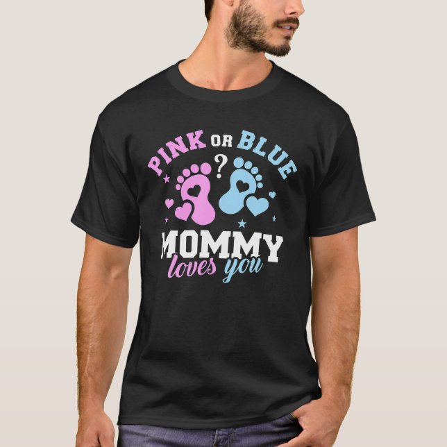 Camiseta Género revelar a mamá (Anverso)