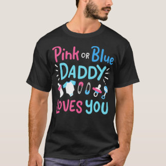 Camiseta Género revelar a papá padre rosa o azul 3