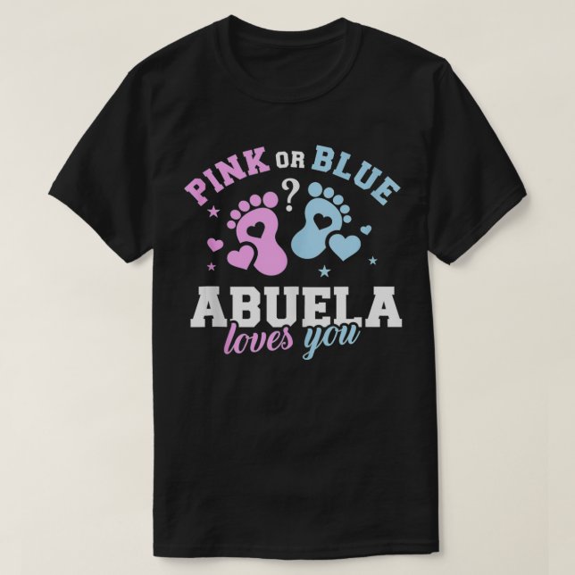 Camiseta Género revelar abuela (Diseño del anverso)