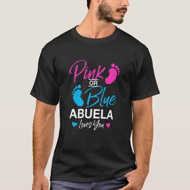 Camiseta Género revelar abuso de Baby Shower Abuela 1 (Anverso)