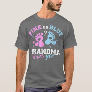 Camiseta Género revelar amor rosa o azul a tu abuela - Poli