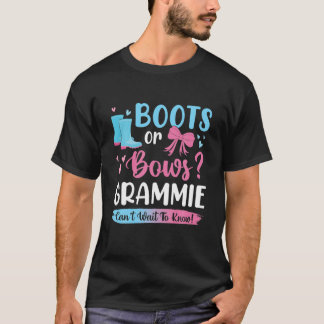 Camiseta Género Revelar Boots O Bows Grammie Coincidiendo B