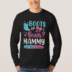 Camiseta Género Revelar Boots O Bows Mammy Mateo Baby Pa