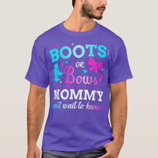 Camiseta Género revelar botas o revertir a la mamá pareja b