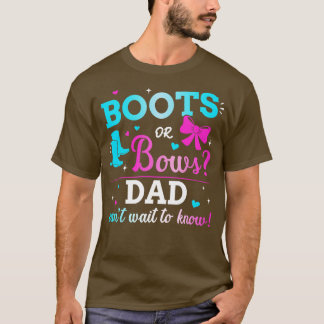 Camiseta Género revelar botas o torta a papá a la parte del