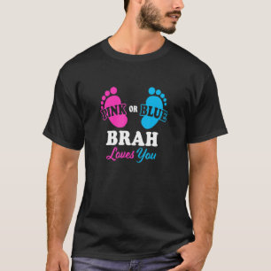 Camiseta Género revelar Brah Baby Shower Brother