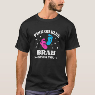 Camiseta Género Revelar Brah Baby Shower Brother 1