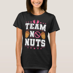 Camiseta Género Revelar equipo de Baby Shower sin nueces