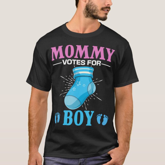 Camiseta Género Revelar Fiesta Futuro Mamá Equipo Niño Géne (Anverso)