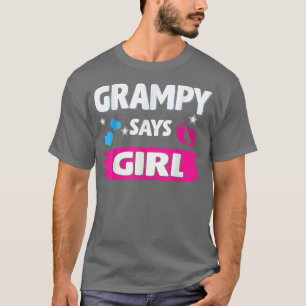 Camiseta Género Revelar Grampy Dice Que El Chica Coincide C