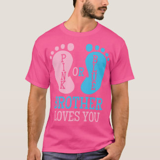 Camiseta Género revelar Hermano rosa o Azul